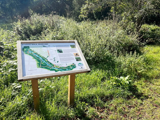 New sign illustrating the species that can be found on the Studios Walk