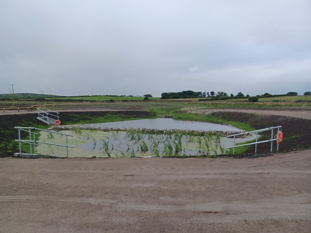 Drainage Pond at Cross A Moor